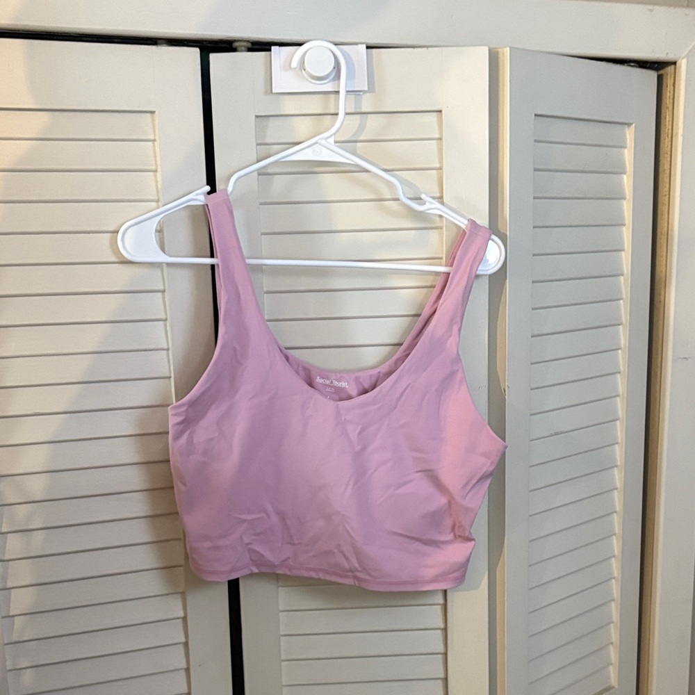 Hollister Blush Pink Sports Bra Tank